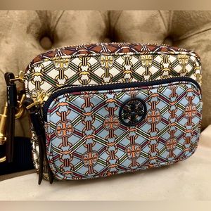 Tory Burch Piper Printed Mini Crossbody Bag Gemini Medallion Print